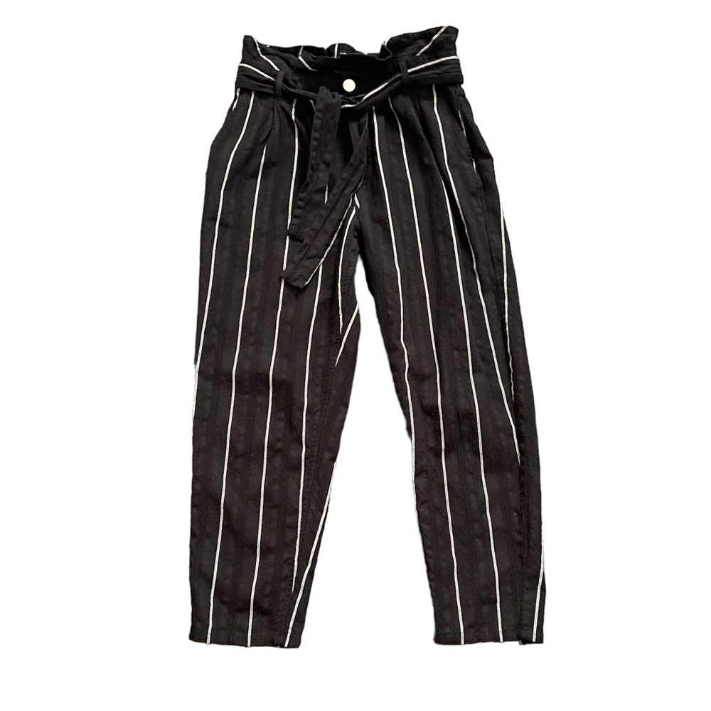 Who What Wear Dark Blue Striped Pants Size 6
